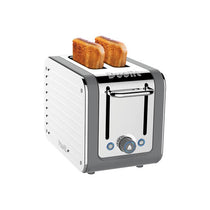 Dualit Architect 2 Slice Toaster Stainless Steel Trim Extra-Wide Slots 1200W Grey