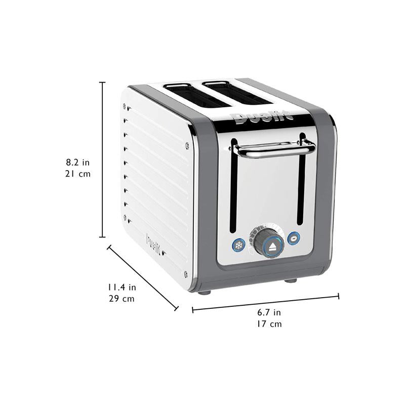 Dualit Architect 2 Slice Toaster Stainless Steel Trim Extra-Wide Slots 1200W Grey Secondary image