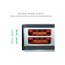 Dualit Architect 2 Slice Toaster Stainless Steel Trim Extra-Wide Slots 1200W Grey