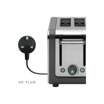 Dualit Architect 2 Slice Toaster Stainless Steel Trim Extra-Wide Slots 1200W Grey
