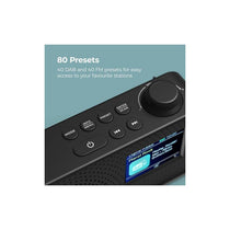 i-box Melody DAB/DAB+/FM Digital Radio With 2.4 Inch TFT Colour Display Up To 10 Hours Playtime 3W Stereo Speaker 1200mAh Battery Black