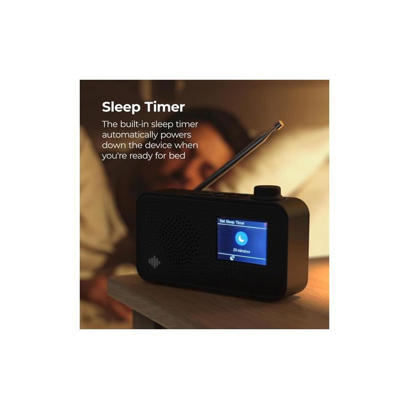 i-box Melody DAB/DAB+/FM Digital Radio With 2.4 Inch TFT Colour Display Up To 10 Hours Playtime 3W Stereo Speaker 1200mAh Battery Black