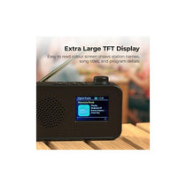 i-box Melody DAB/DAB+/FM Digital Radio With 2.4 Inch TFT Colour Display Up To 10 Hours Playtime 3W Stereo Speaker 1200mAh Battery Black