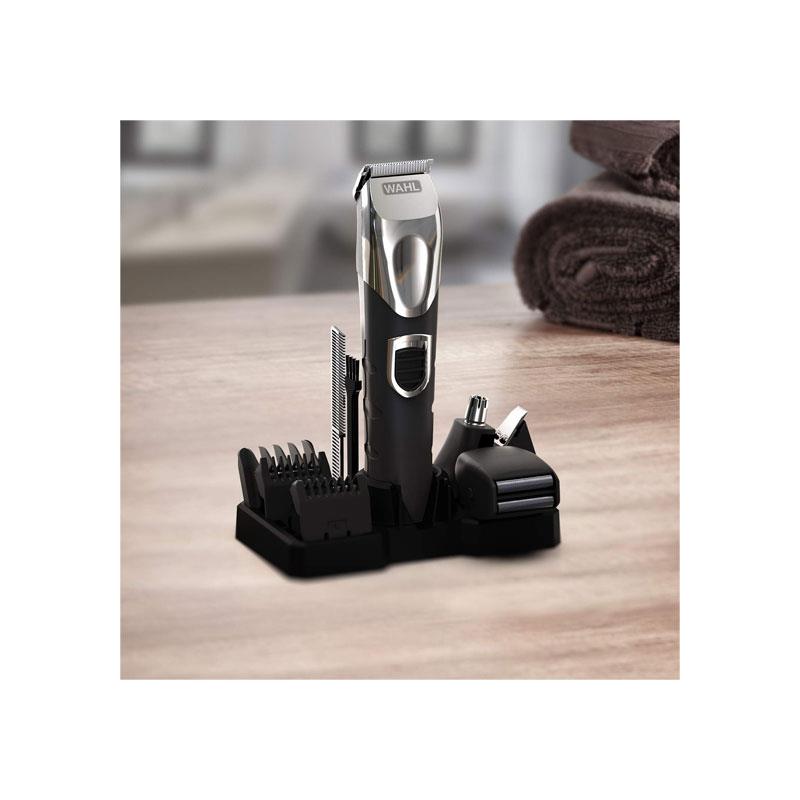 Wahl Precision 4 In 1 Multi Groomer Kit Hair Trimmer Beard And Stubble Trimmers Ear And Nose Trimmer Male Grooming Set Black/Silver