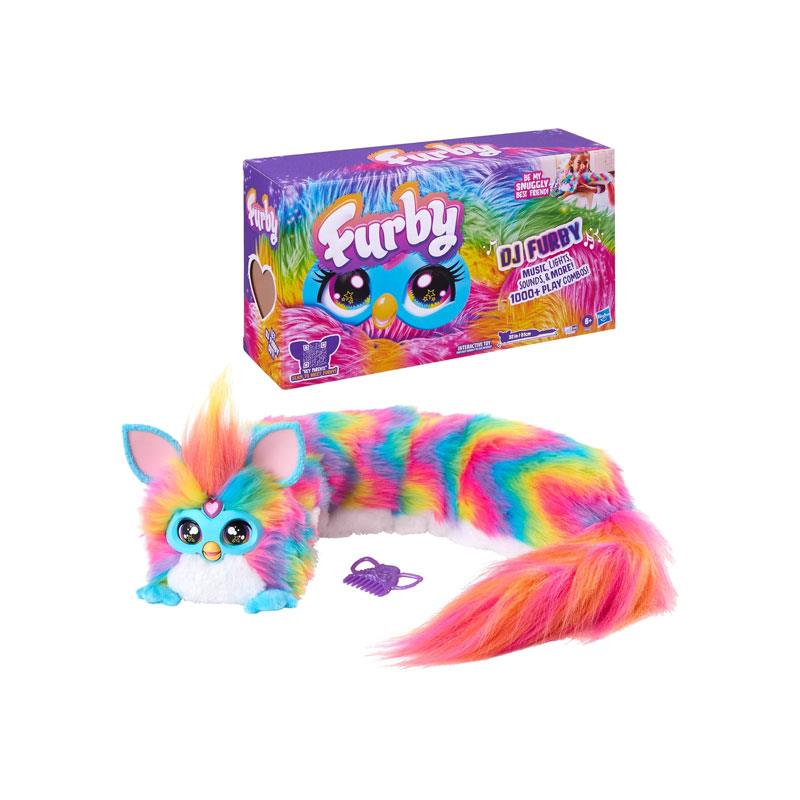 Furby DJ Furby Rainbow Interactive Plush Toy Music Lights & Games 5 Modes 1000+ Play Combos Speaks English & Furbish Toys
