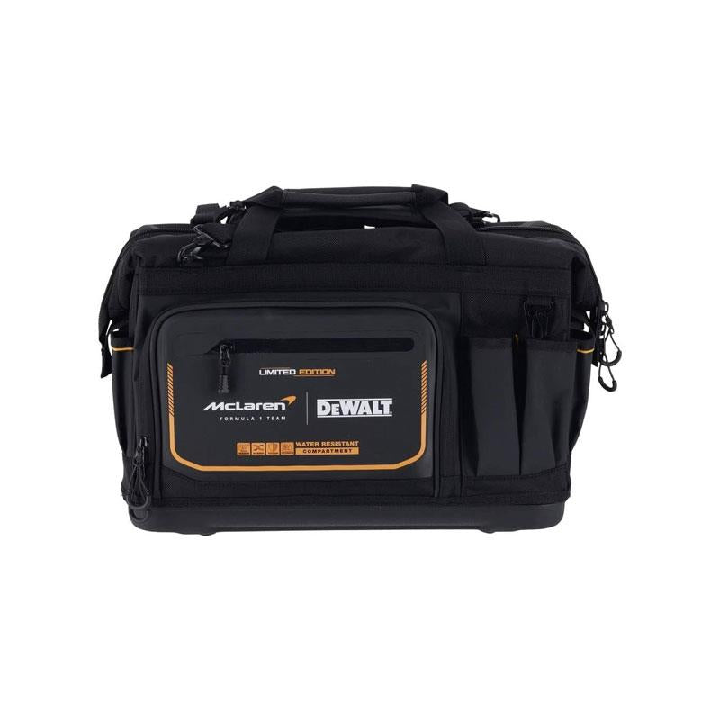 Dewalt McLaren Formula 1 Team Tool Bag 20 Inch Premium Heavy-Duty Polyester Water Resistant Black