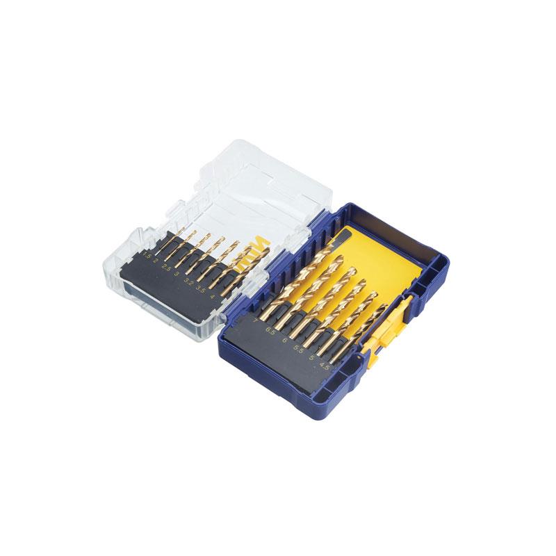 Irwin HSS Pro Titanium Coated Metal Drill Bits Bit Set 13 Piece