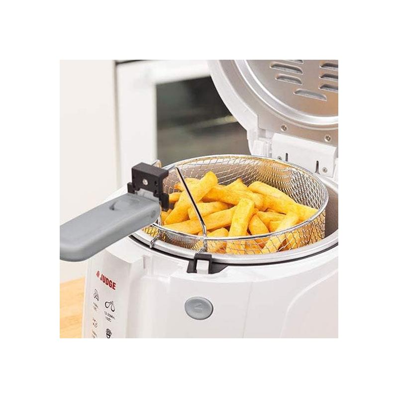 Judge Deep Fryer Adjustable Thermostat With Non-Stick Interior 1500W 2.25 Litre White