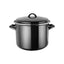 Judge Essentials Enamel Stockpot 24cm 7.8 Litre Non-Stick Stainless Steel Black