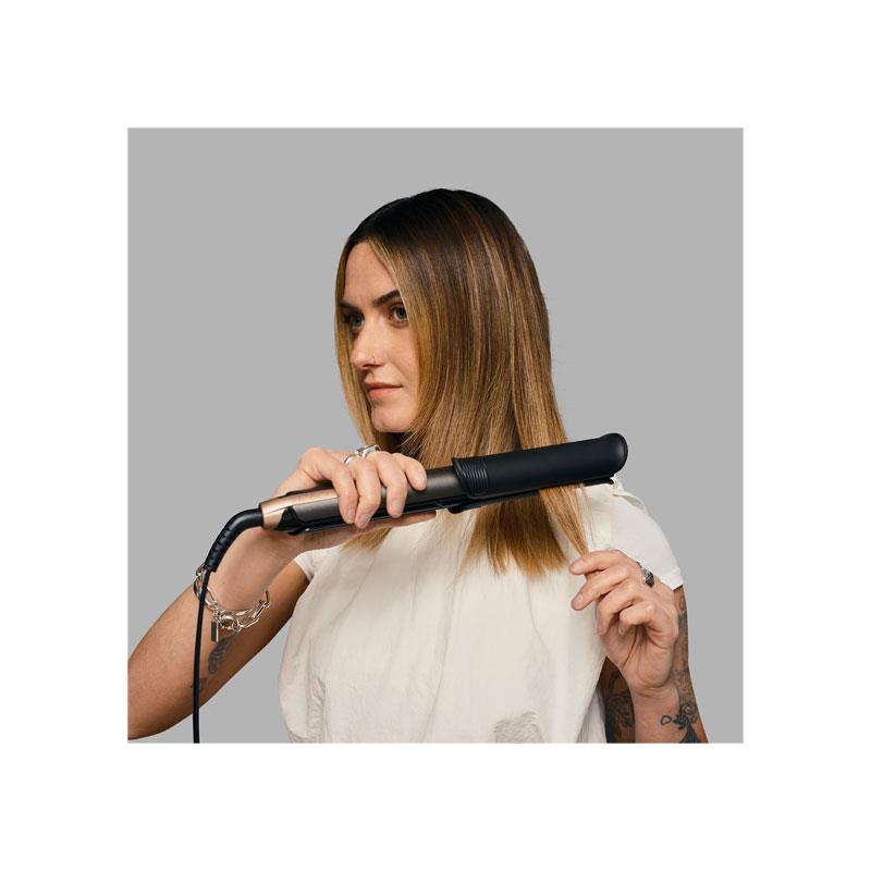 Remington One Straight And Curl Styler Hair Straightener And Curling Wand Heats Up In 20 Seconds 5 Settings 150-230°C Grey