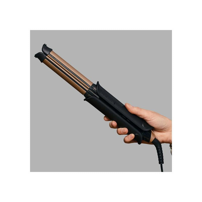 Remington One Straight And Curl Styler Hair Straightener And Curling Wand Heats Up In 20 Seconds 5 Settings 150-230°C Grey