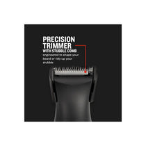 Remington The Works Beard Trimmer Kit 6 Piece Beard Trimmer With Comb 2mm-18mm Precision Trimmer With Comb 1mm-5mm Nose And Ear Trimmer Black