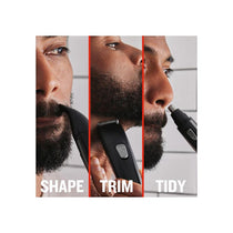 Remington The Works Beard Trimmer Kit 6 Piece Beard Trimmer With Comb 2mm-18mm Precision Trimmer With Comb 1mm-5mm Nose And Ear Trimmer Black