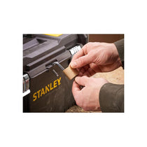 Stanley Essential Tool Box 19 Inch/50cm Durable Storage Solution Removable Tote Tray And Tools Storage Organisers Black/Yellow