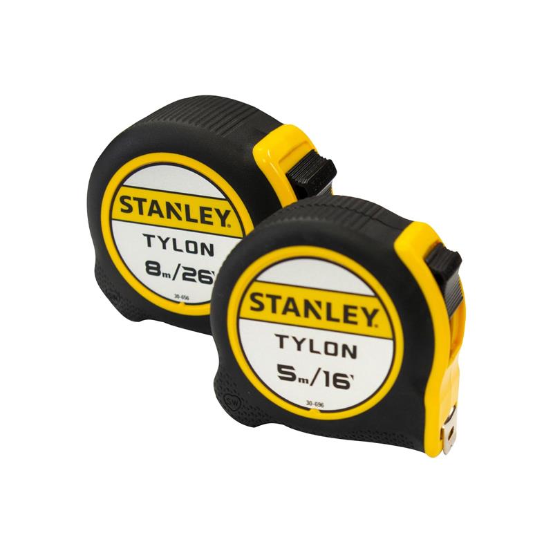 Stanley Tylon Pocket Tapes Measures 5m/16ft And 8m/26ft Twin Pack