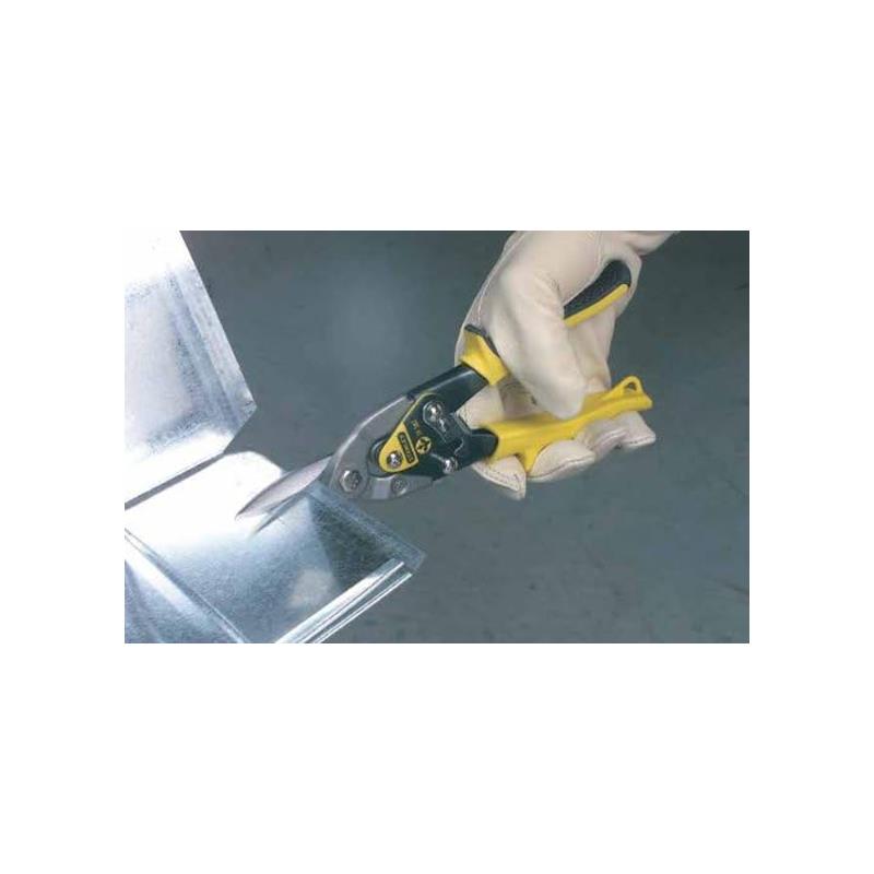 Stanley FatMax Straight Cut Aviation Snips And Holster 250mm (10In) Black/Yellow