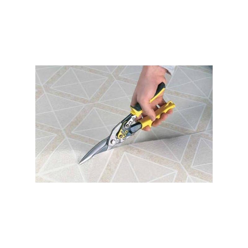 Stanley FatMax Straight Cut Aviation Snips And Holster 250mm (10In) Black/Yellow