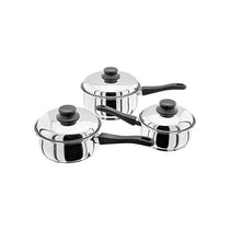 Judge Essentials Saucepan Pan 16/18/20cm Stainless Steel 3 Piece Set Silver