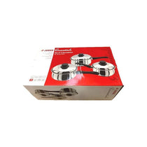 Judge Essentials Saucepan Pan 16/18/20cm Stainless Steel 3 Piece Set Silver