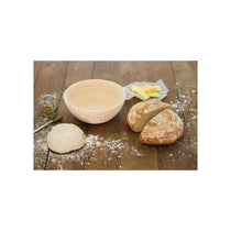 KitchenCraft Home Made Banneton Bread Basket/Proving Basket Round Rattan 22cm Wood