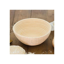 KitchenCraft Home Made Banneton Bread Basket/Proving Basket Round Rattan 22cm Wood