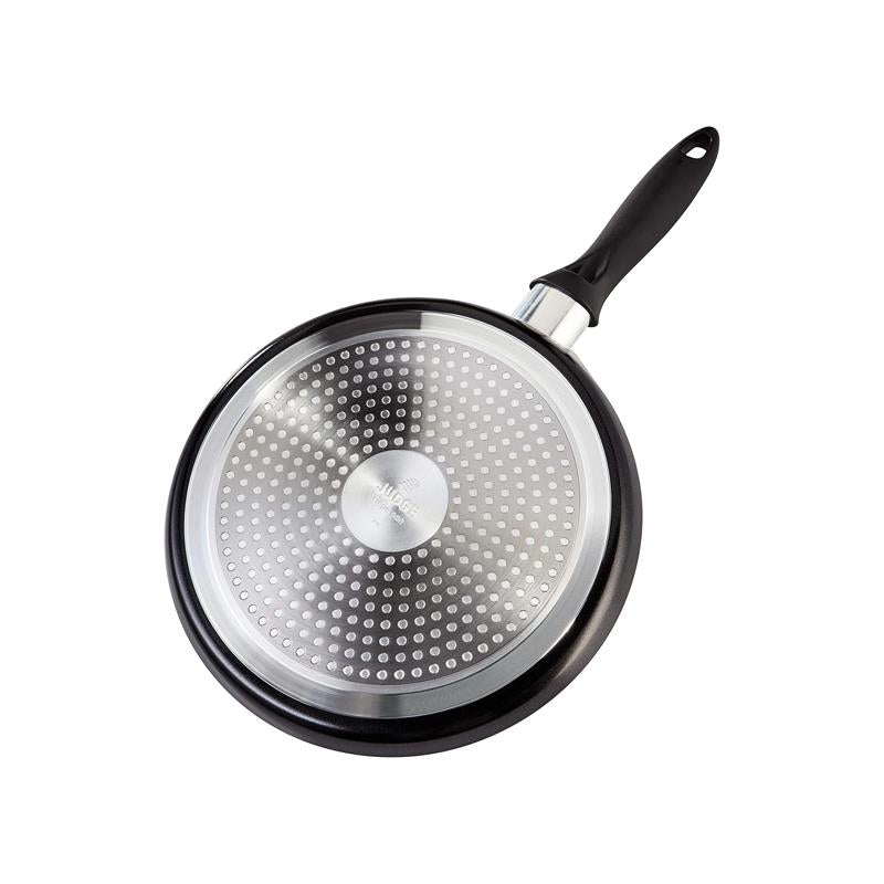 Judge Non-Stick Crepe Pan Skillet 22cm Induction Ready Oven Safe Aluminium 0.75 Litres Black