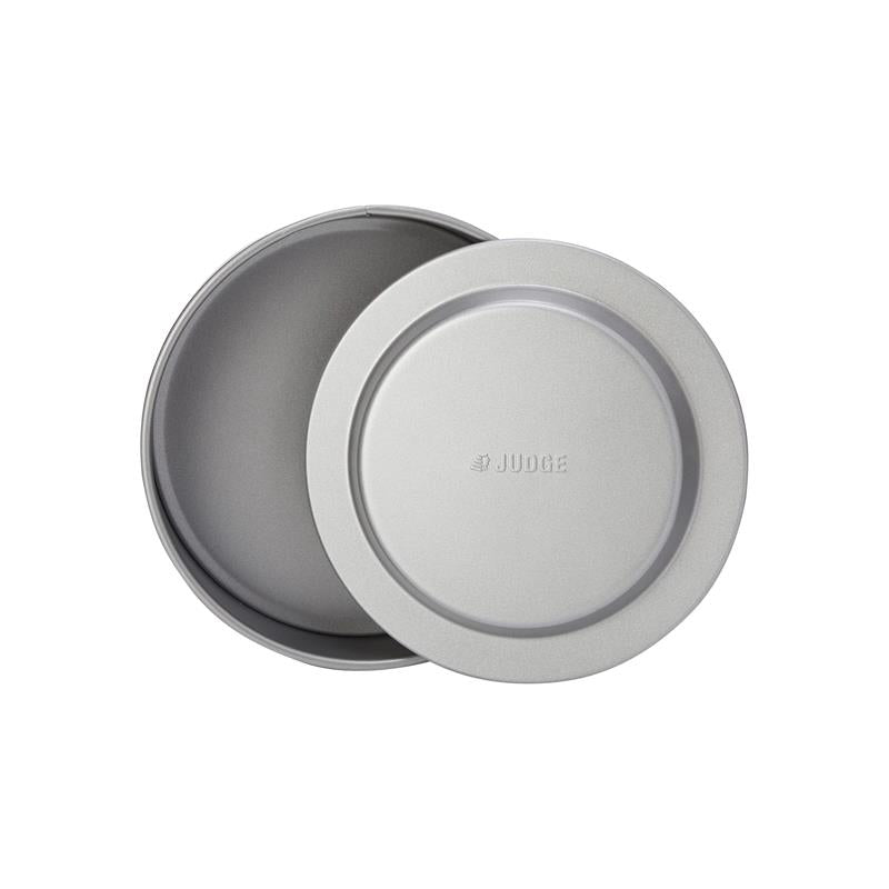 Judge Non-Stick Round 8 Inch Flan Tin/Sandwich Tin With Loose Base Non-Stick Carbon Steel 20cm x 4 cm Grey Main image