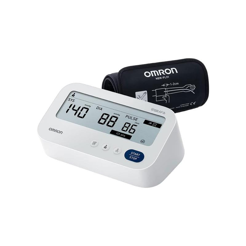 Omron M3 Comfort Upper Arm Blood Pressure Monitor Intelli Wrap Cuff Included (22-42cm) AFib Detection 3 X Measurement Function White Main image