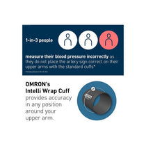 Omron M3 Comfort Upper Arm Blood Pressure Monitor Intelli Wrap Cuff Included (22-42cm) AFib Detection 3 X Measurement Function White