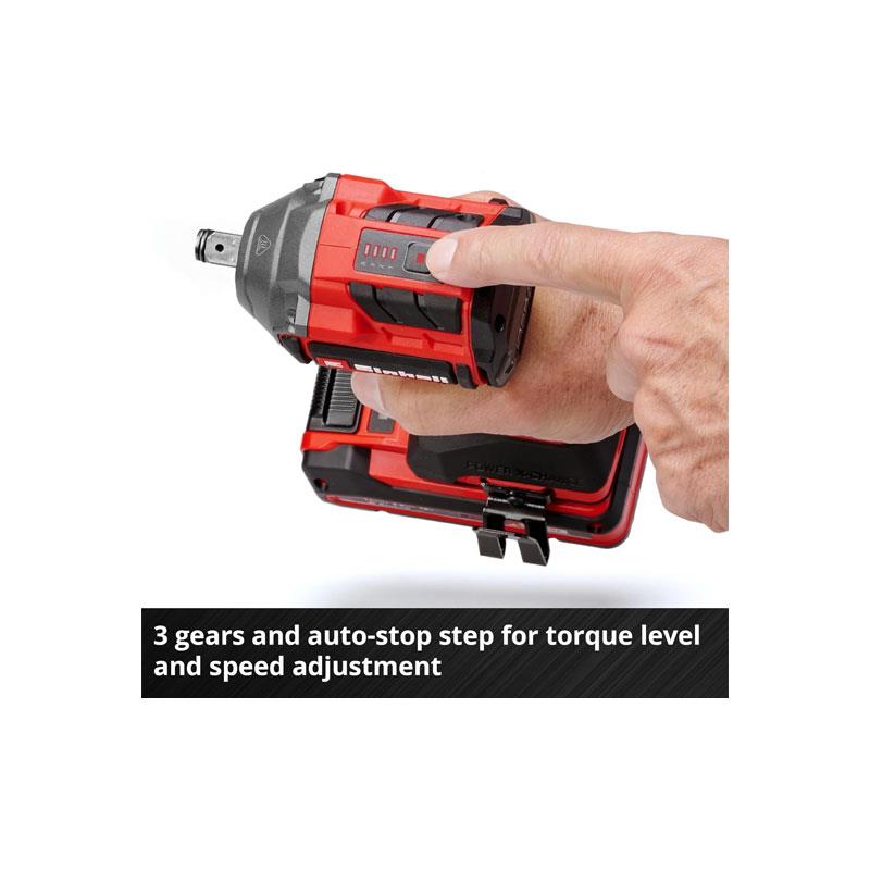 Einhell Professional TP-CW 18/260-C Li BL - Solo 18V Power X-Change Cordless Impact Wrench Without Battery Red