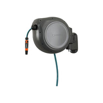 Gardena Wall-Mounted Hose Box Roll Up 30 Hose Reel Automatic Multicolour