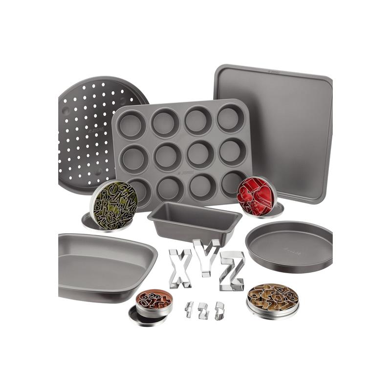 Judge 12Inch/30cm Square Cake Tin And Loose Base Non-Stick Carbon Steel Grey