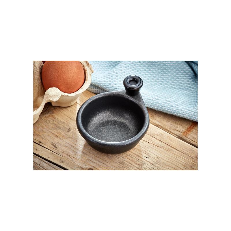 Judge Essentials Four-Cup Egg Poacher And Frying Pan 20cm Stainless Steel Vented Glass Lid Stay-Cool Handle Silver