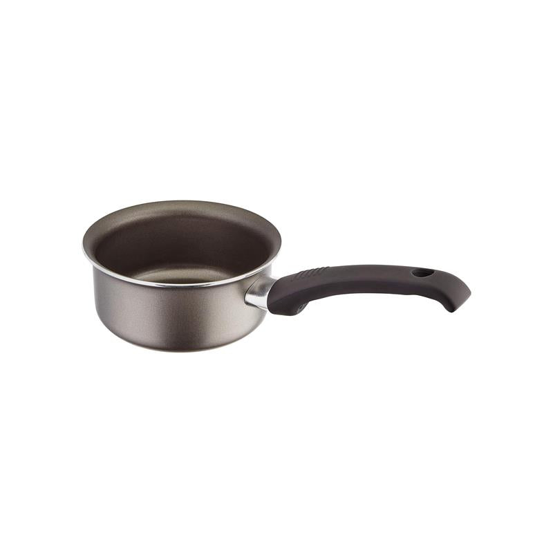 Judge Everyday 14cm 800ml Non-Stick Milk Pan With Pouring Lip & Stay-Cool Handle Aluminium Pewter Finish Main image