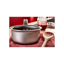 Judge Everyday 14cm 800ml Non-Stick Milk Pan With Pouring Lip & Stay-Cool Handle Aluminium Pewter Finish