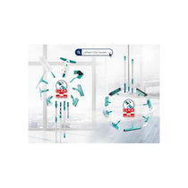 Leifheit 3-In-1 Window Cleaner With Microfibre Fleece Turquoise