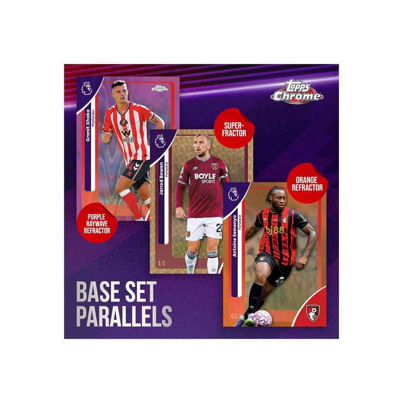 Topps Chrome 2026 Premier League Soccer Trading Cards Value Box – 28 Cards Exclusive Parallels & Inserts