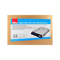 Hilka Tools Cargo Roof Tray With Wind Deflector Carries Up To 65kg Black