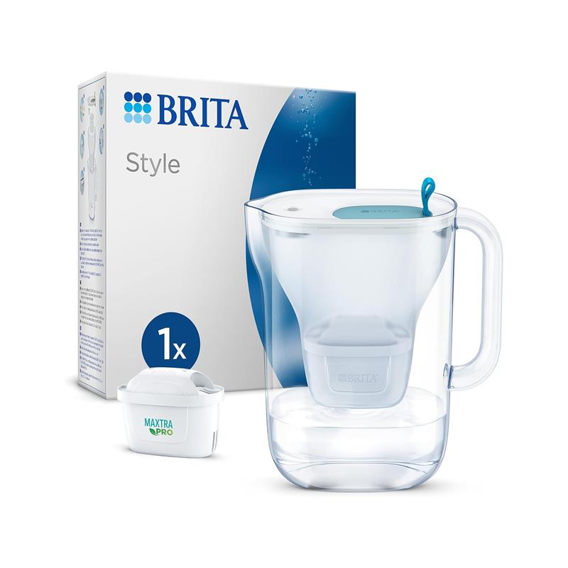 Brita Style Cool Water Filter Jug 2.4 Litres With 1 MAXTRA PRO Cartridge Blue Main image