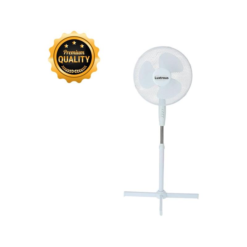 Cooltone 16 Inch Pedestal Fan 3 Speed Control White Main image