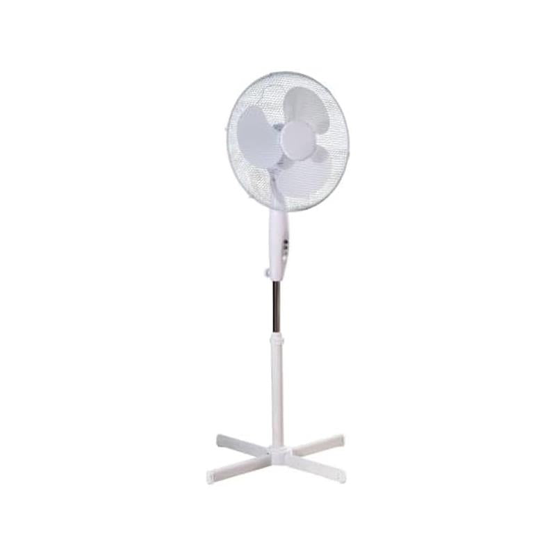 Cooltone 16 Inch Pedestal Fan 3 Speed Control White