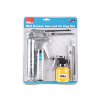 Hilka Tools Mini Grease Gun And Oil Can Set Silver