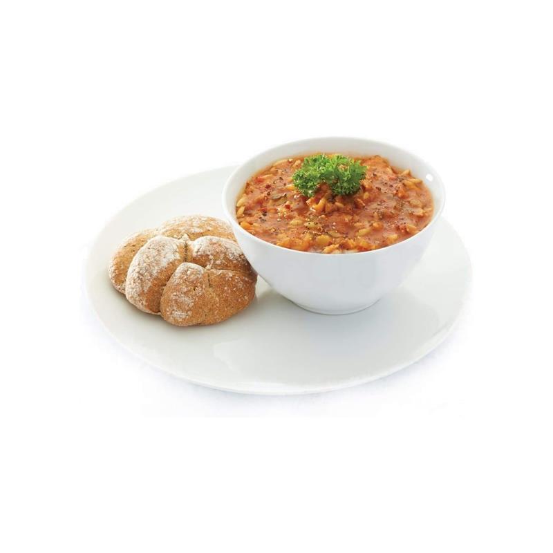 KitchenCraft Microwave Tray 23cm With Contoured Handles Non-Slip Feet Round Plastic White
