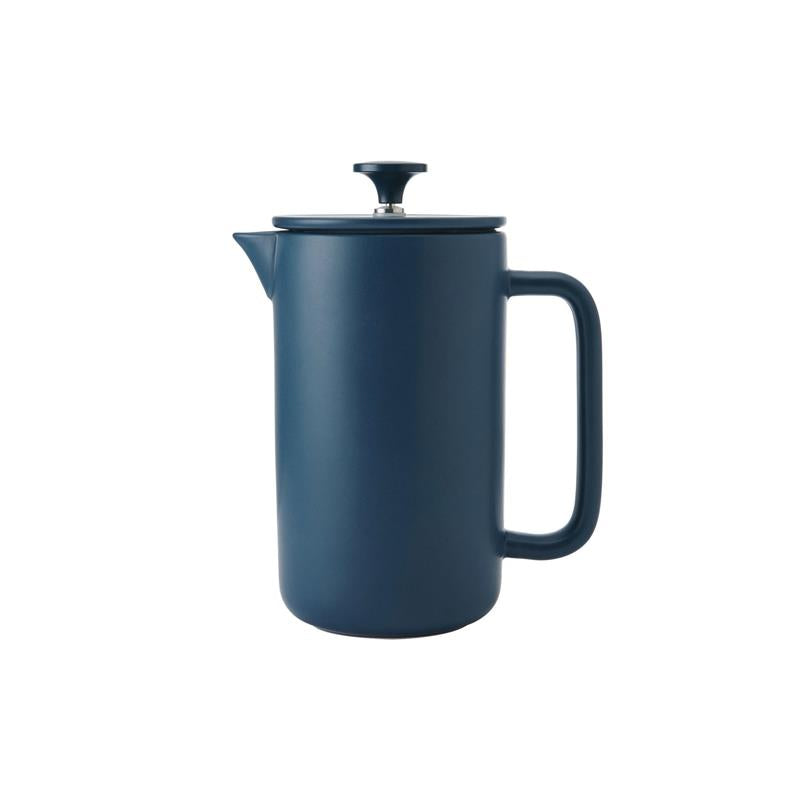 La Cafetiere Arezzo 8 Cup Cafetiere French Press Coffee Maker Ceramic Stoneware Large 1 Litre Navy