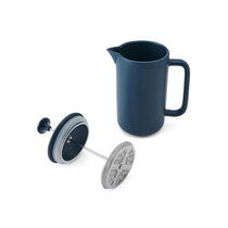 La Cafetiere Arezzo 8 Cup Cafetiere French Press Coffee Maker Ceramic Stoneware Large 1 Litre Navy