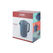 La Cafetiere Arezzo 8 Cup Cafetiere French Press Coffee Maker Ceramic Stoneware Large 1 Litre Navy
