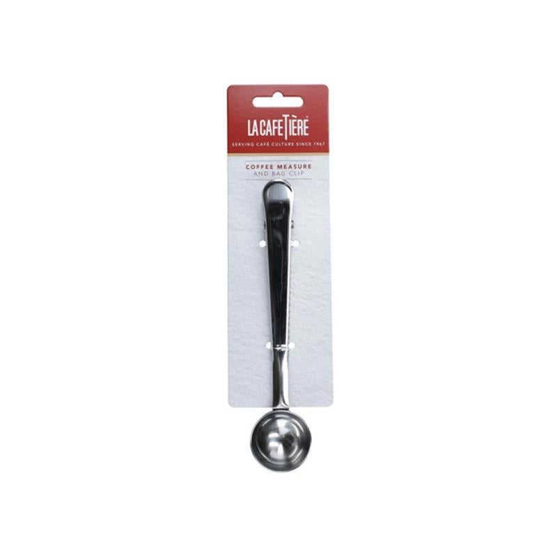 La Cafetiere Coffee Measuring Spoon And Bag Clip Stainless Steel Silver