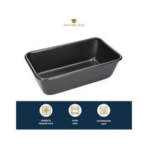 MasterClass Non-Stick Loaf Pan Tin 900g/2lb With PTFE PFOA And BPA Free Robust 1mm Thick Carbon Steel Grey