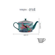 Mikasa x Sarah Arnett Porcelain Teapot 1100ml Blue