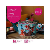 Mikasa x Sarah Arnett Porcelain Teapot 1100ml Blue
